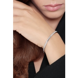 Rigid bracelet in 18k white gold with diamonds 2