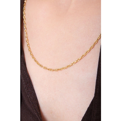 Marine chain in 18k yellow gold