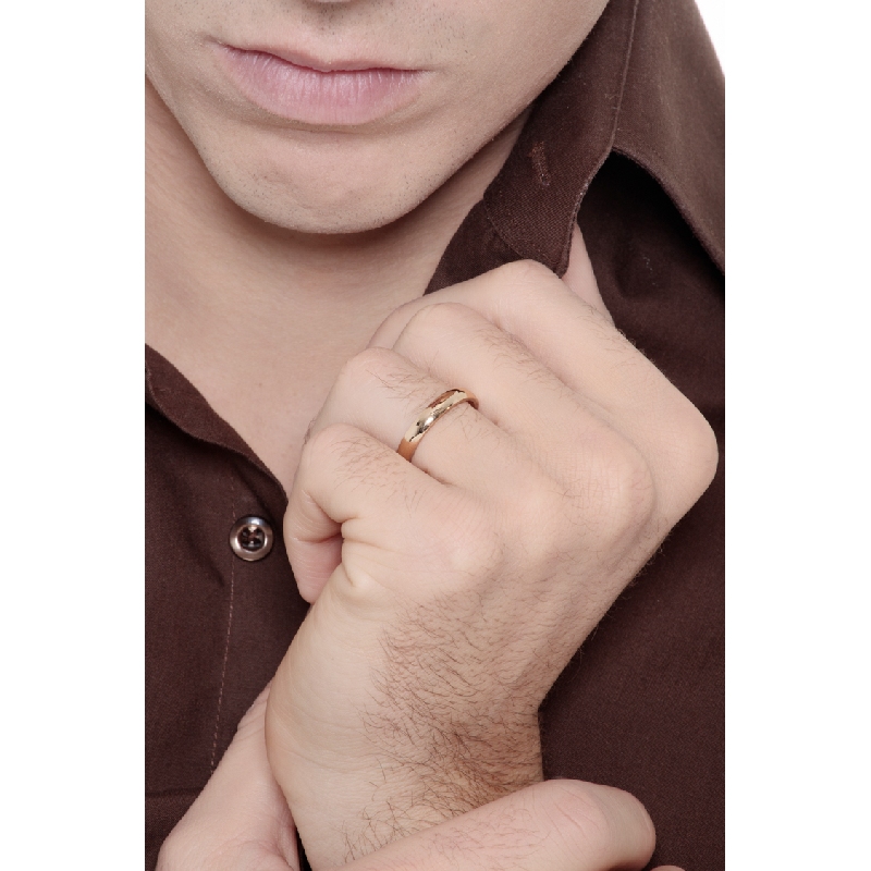 Fede Unoaerre in oro giallo 18k, modello Comoda