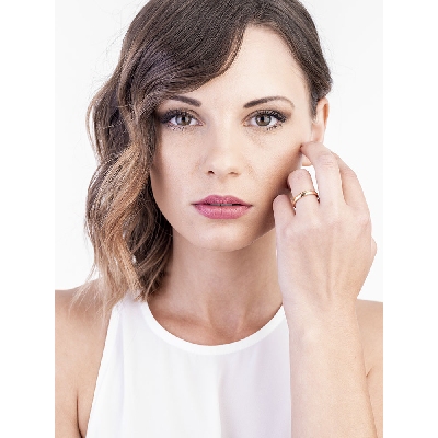 Fede Unoaerre in oro giallo 18k, modello Comoda