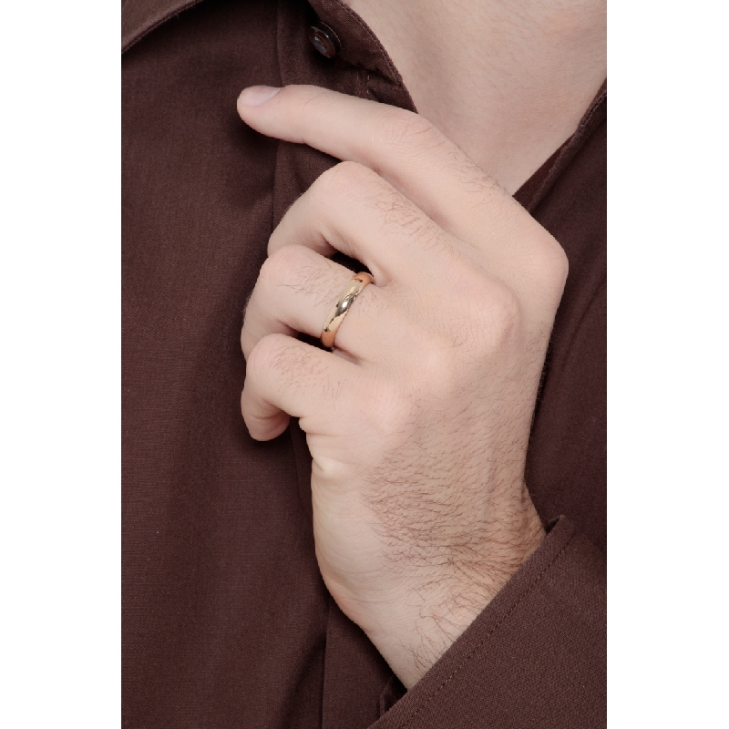 Fede Unoaerre comoda 4 mm in oro giallo 18k