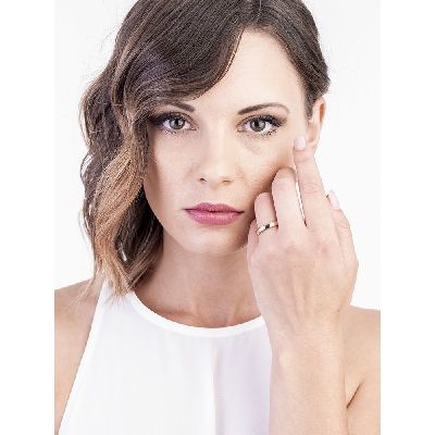 18k rose gold comfortable wedding ring