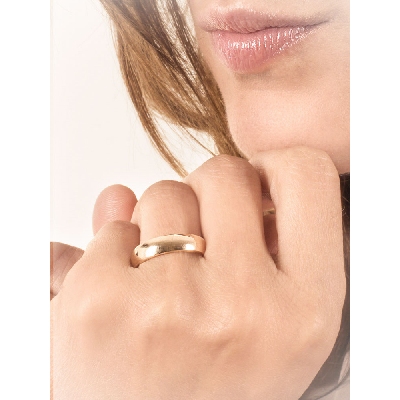 Fede Unoaerre comode 5 mm in oro giallo 18k