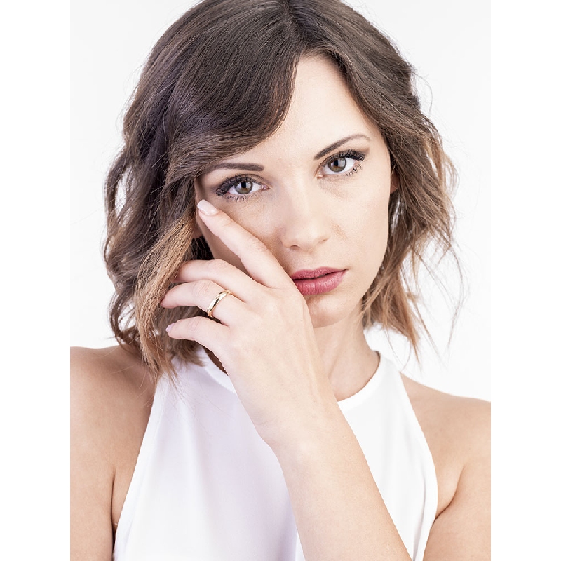 Fede comoda in oro giallo 18k