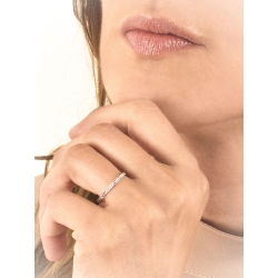 Fede diamantata oro bianco 18k 2