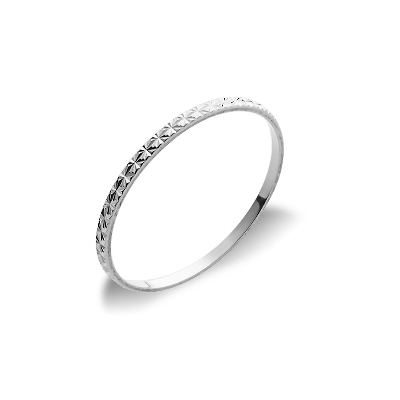 Fede diamantata oro bianco 18k