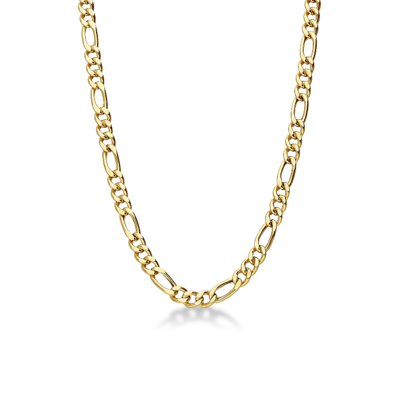 18k yellow gold Figaro chain