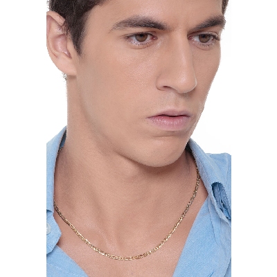 Figaro chain in 18k Yellow gold