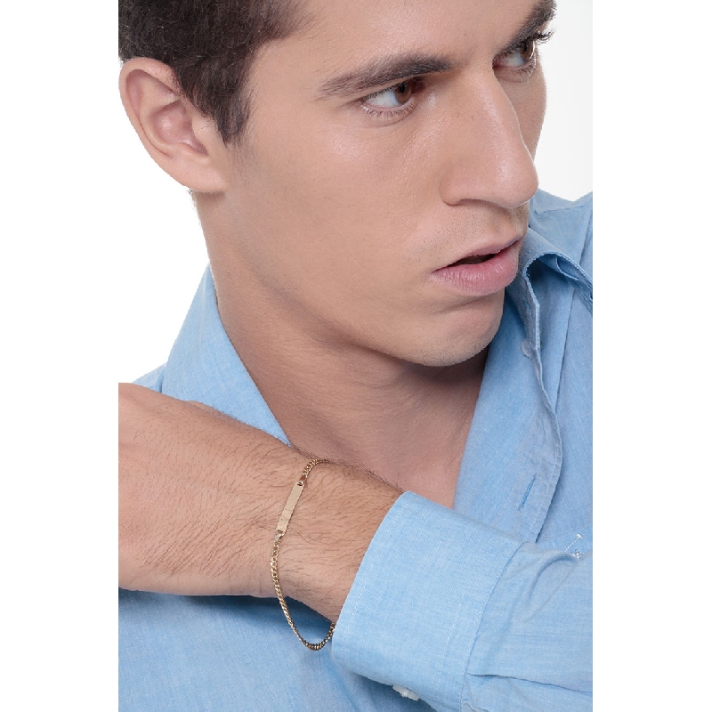 Groumette link Bracelet 18k Gold cm 21