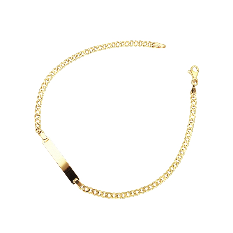 Groumette link Bracelet 18k Gold cm 21