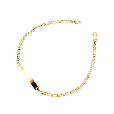 Groumette link Bracelet 18k Gold cm 21