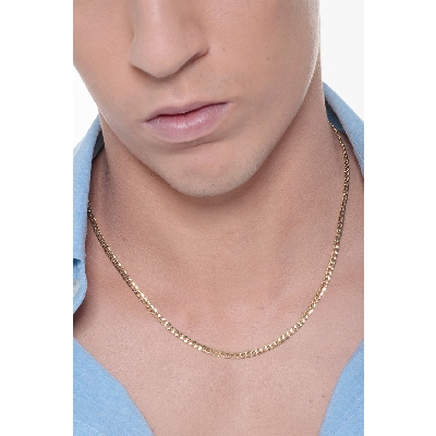 Catena groumette in oro giallo 18k, 50 cm.