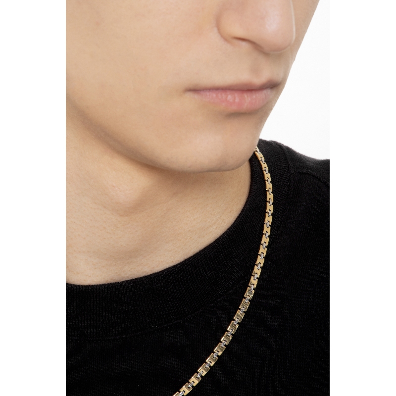 Necklace in 18k white and yellow gold