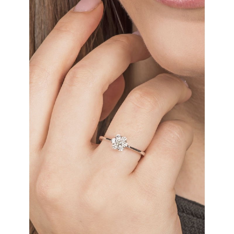 ANELLO ILLUSIONE SOLITARIO LINEARE