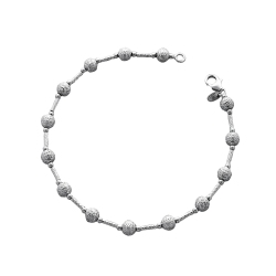 18k white gold spheres bracelet