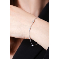 18k white gold alternate bracelet with diamonds  2