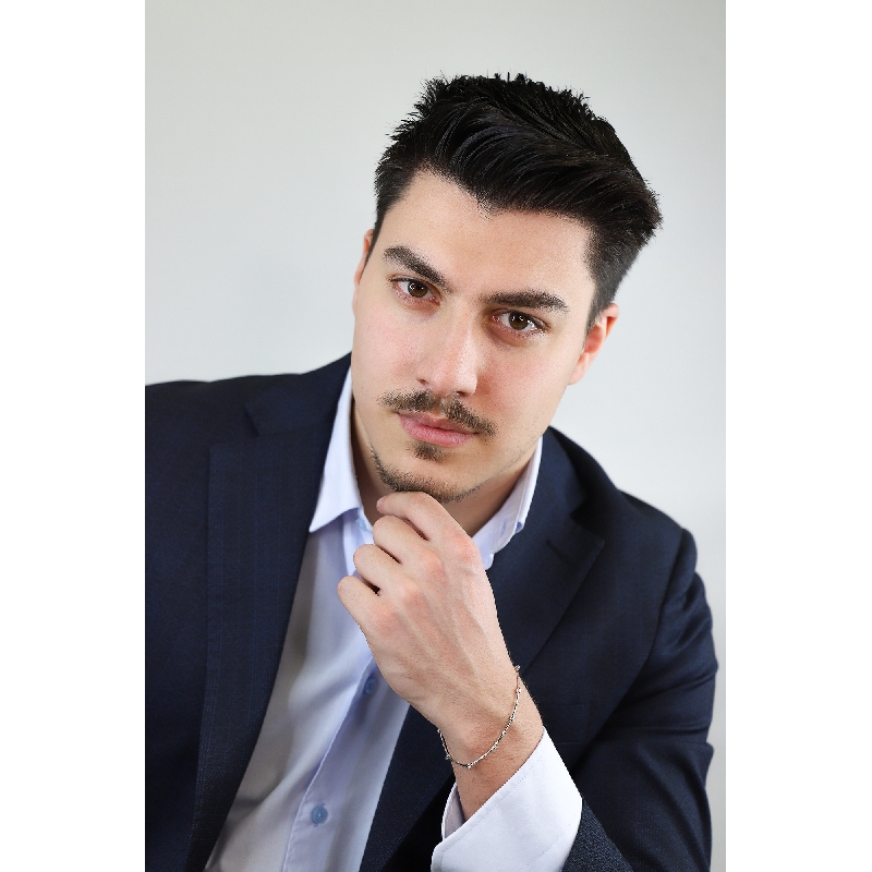 Alternate tennis bracelet in white gold 18k with diamonds brilliant cut, 20 cm