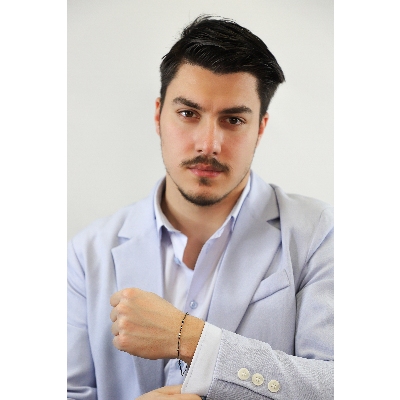 Bracciale alternato in oro Brunito 18k con diamanti neri, cm 20