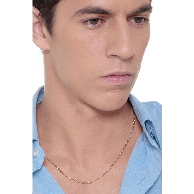 Small anchor necklace in 18k yellow gold