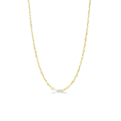 Small anchor necklace in 18k yellow gold