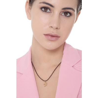 Dolphin pendant in 18k yellow gold