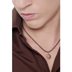 Sun pendant in 18k yellow gold 2