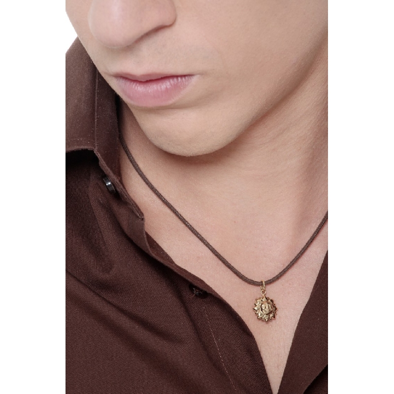Sun pendant in 18k yellow gold