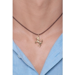 18k yellow gold horse pendant 2