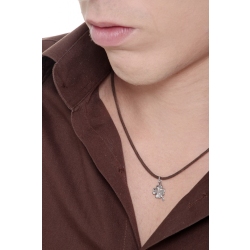 Four-leaf clover pendant in 18k white gold 2