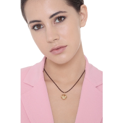 18k yellow gold heart pendant