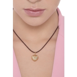 18k yellow gold heart pendant 2