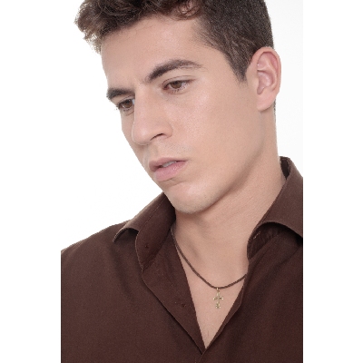 Cross in 18k yellow gold