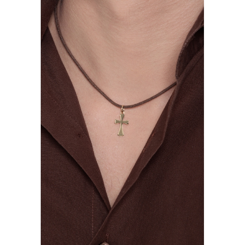 Cross in 18k yellow gold