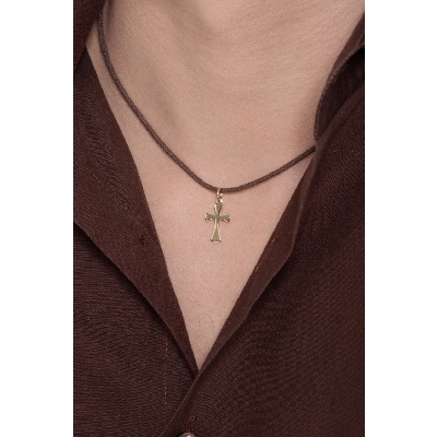 Cross in 18k yellow gold
