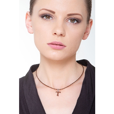 Pendant 18k White Gold with Tao cross