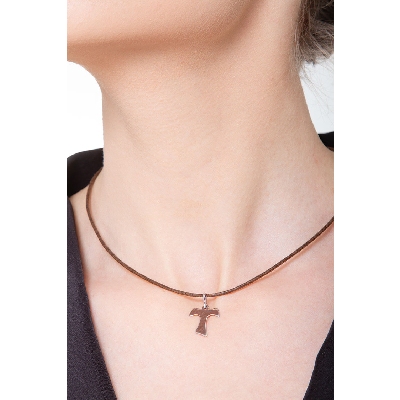 Pendant 18k White Gold with Tao cross