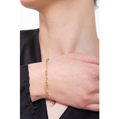 Elegant style bracelet in 18k yellow gold