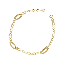 Elegant style bracelet in 18k yellow gold